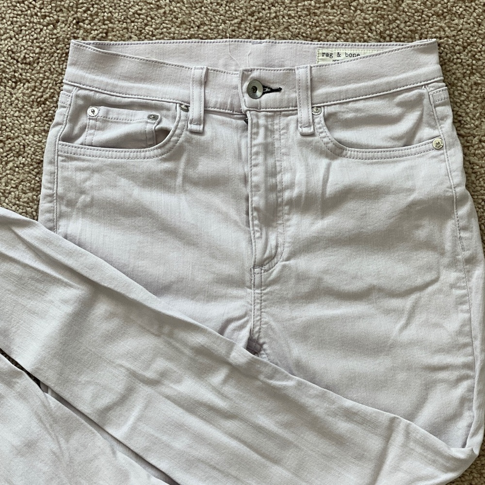 Rag and bone lilac jeans size 27